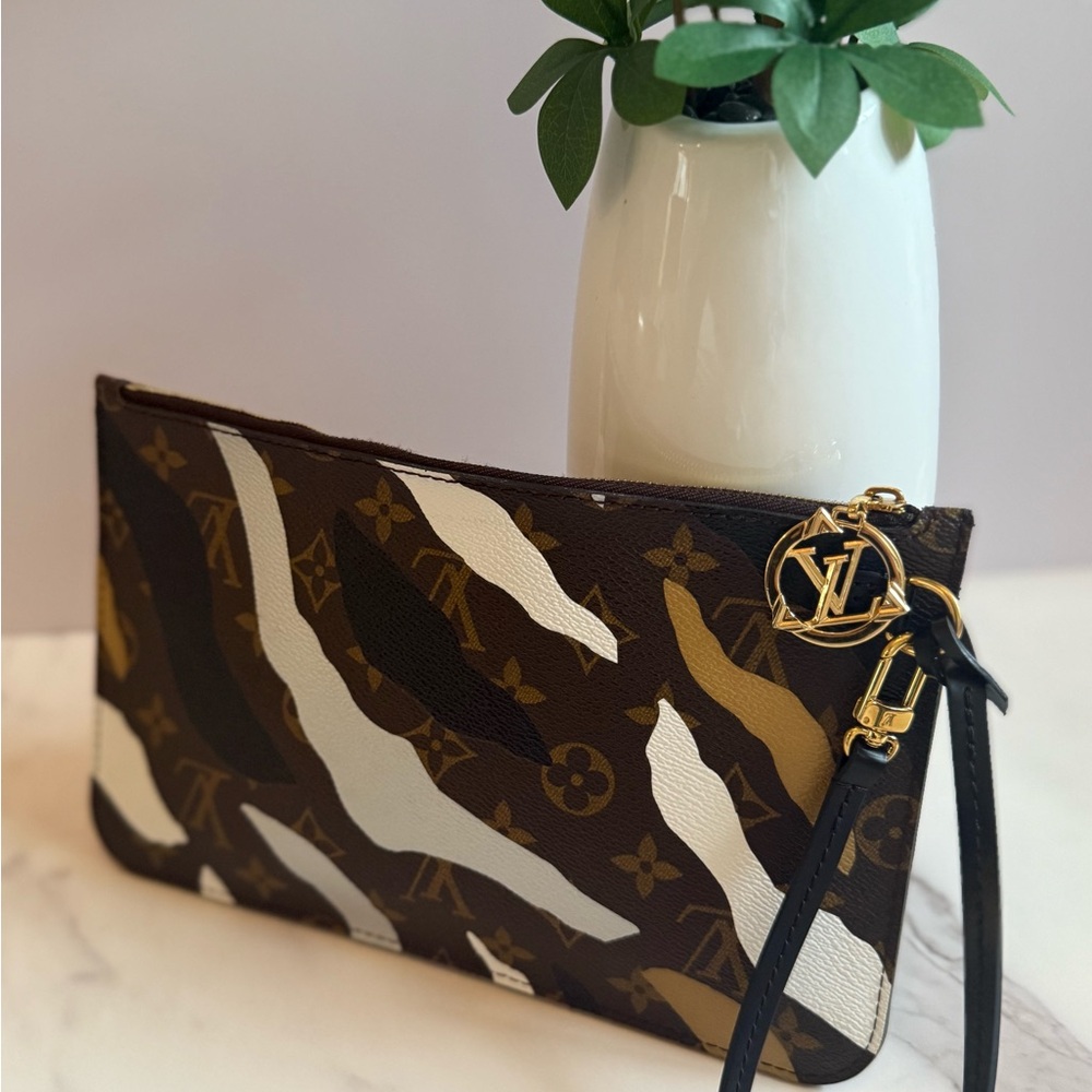 SOLD!!  Louis Vuitton Brown LOL X LV Camo Pouch